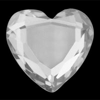 IZI Sparkle Srdce s briliantovým výbrusom biele