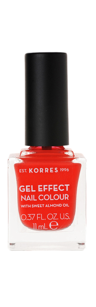KORRES Gel-Effect Nail Colour CORAL 45 - gélový lak na nechty, CORAL 45, 11 ml