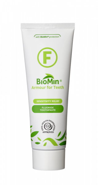 BioMin F zubná pasta pre citlivé zuby s fluoridmi, 75 ml