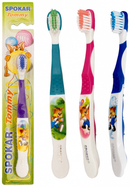 Spokar Tommy detská kefka od 3 do 6 let, Soft