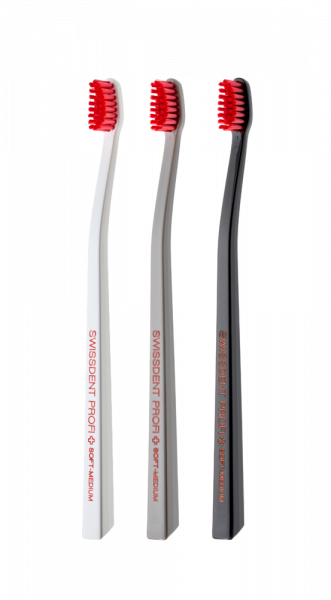 SWISSDENT COLOURS zubné kefky Soft-Medium (2+1 zadarmo) - LUGANO