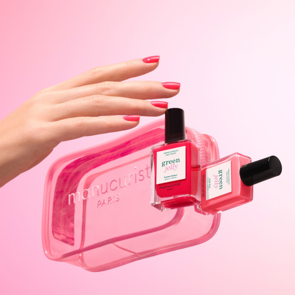 Manucurist Jelly Pouch, sada lakov na nechty v praktickej taštičke, 2 × 15 ml.