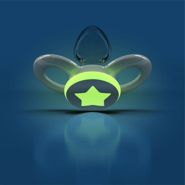 Dentistar ortodontické cumlíky 6-14 mesiacov, šedo-zelené