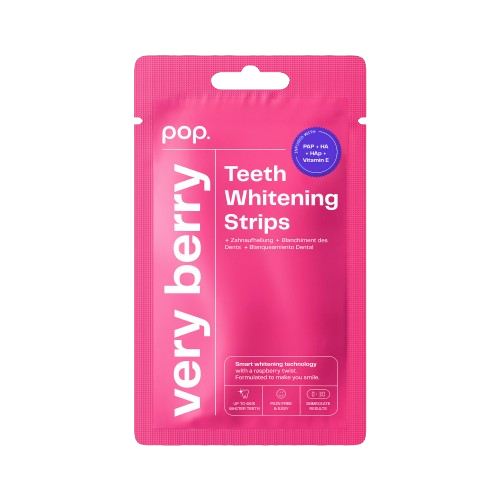 Pop Very Berry Teeth Whitening Strips, bieliaci pásiky na zuby (7x2 ks)
