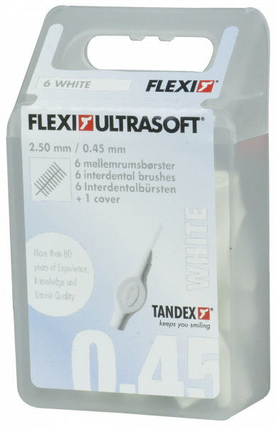 Tandex Flexi Ultra Soft mezizubné kefky biele, 6 ks