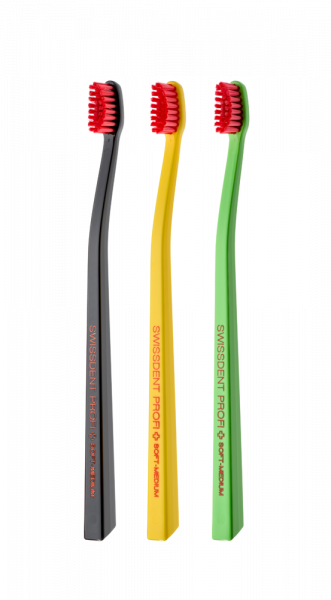 SWISSDENT COLOURS zubné kefky Soft-Medium (2+1 zadarmo) - DAVOS