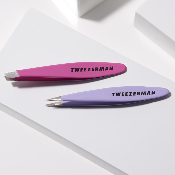 Tweezerman Mini Slant and Mini Point – sada pinziet v cestovnej veľkosti