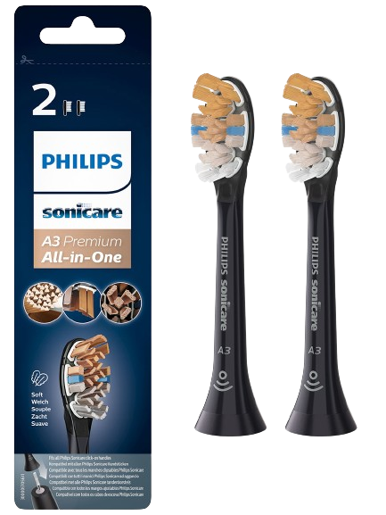 Philips Sonicare Premium All-in-One HX9092/11 Štandardná veľkosť hlavice sonickej kefky, 2 ks