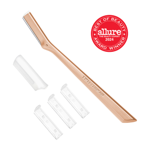 Tweezerman Facial Razor –⁠⁠⁠⁠⁠⁠ holítko na chĺpky tváre, rose gold