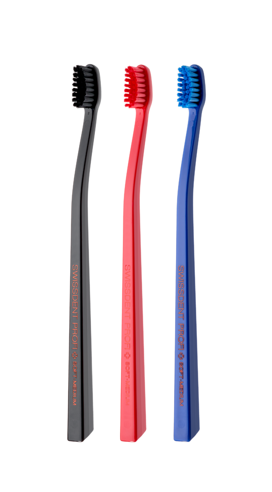 SWISSDENT COLOURS zubné kefky Soft-Medium (2+1 zadarmo) - ZUG