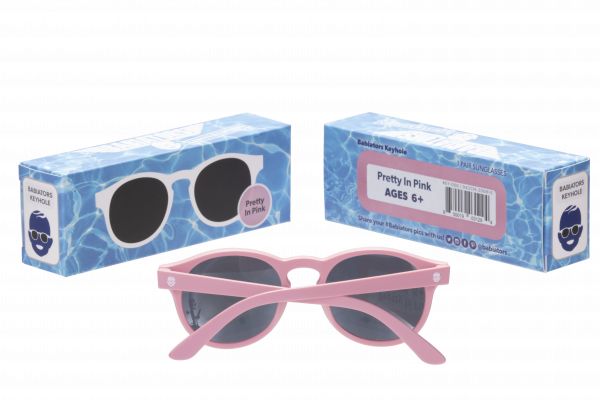 BABIATORS Keyhole slnečné okuliare, ružové, 6+