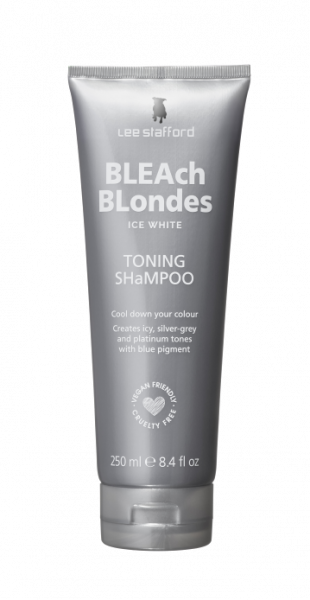 Lee Stafford Bleach Blondes Ice White šampón pre ľadový odtieň blond vlasov, 250 ml