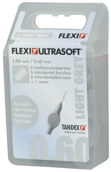 Tandex Flexi Ultra Soft mezizubné kefky strieborne, 6 ks