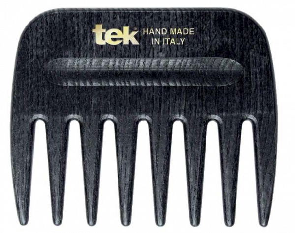Tek AFRO COMB hrebeň so širokými zubami - čierny