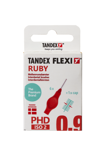 Tandex Flexi medzizubné kefky červené 0,50 mm, 6 ks
