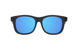 BABIATORS Polarized Navigator Jet Black, polarizačné zrkadlové slnečné okuliare, čierne, 0-2 rokov