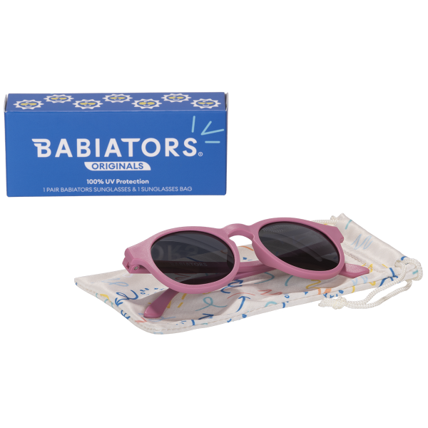 BABIATORS Keyhole Moon Cherry, slnečné okuliare čerešňové, 3-5 rokov