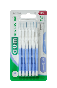 GUM BI-DIRECTION medzizubná kefka s ohybným mechanizmom 0,6 mm (ISO 0), 6 ks