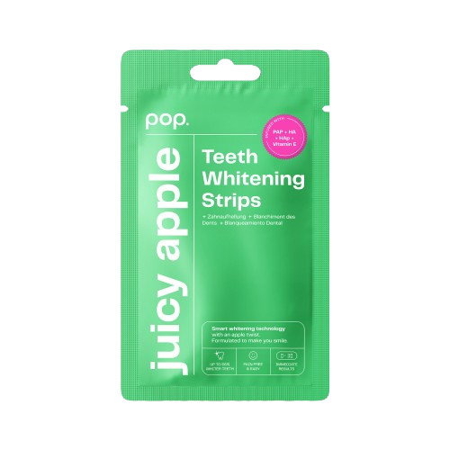 Pop Juicy Apple Teeth Whitening Strips, bieliaci pásiky na zuby (7x2 ks)
