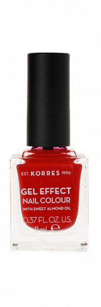 KORRES Gel-Effect Nail Colour ROYAL RED 53 - gélový lak na nechty, ROYAL RED 53 , 11 ml