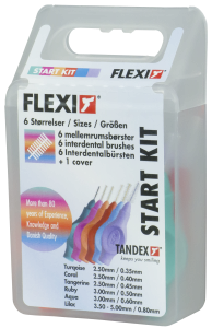 Tandex Flexi štartovacia sada medzizubných kefiek, 6 ks