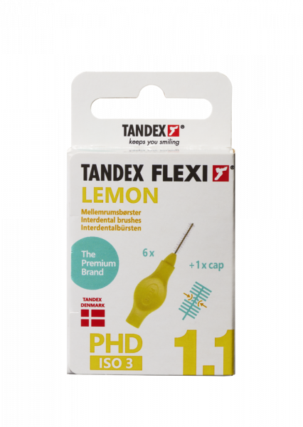 Tandex Flexi medzizubné kefky žlté 0,7 mm, 6 ks