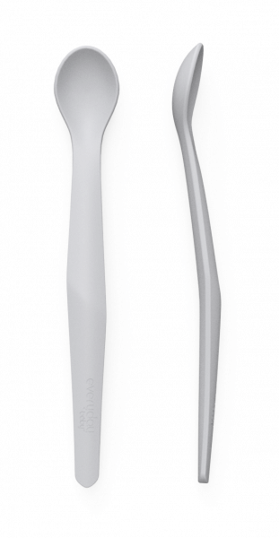 Everyday baby silikónová lyžička, 2 ks, šedá