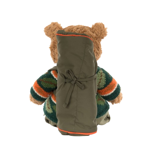 Jellycat plyšový medveď Bartholomew v outdoorovom oblečku