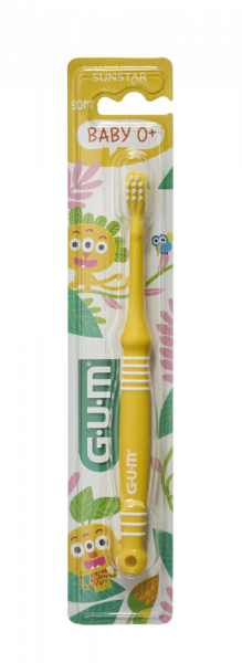 GUM Baby zubná kefka na čistenie prvých zúbkov (0-2 roky)
