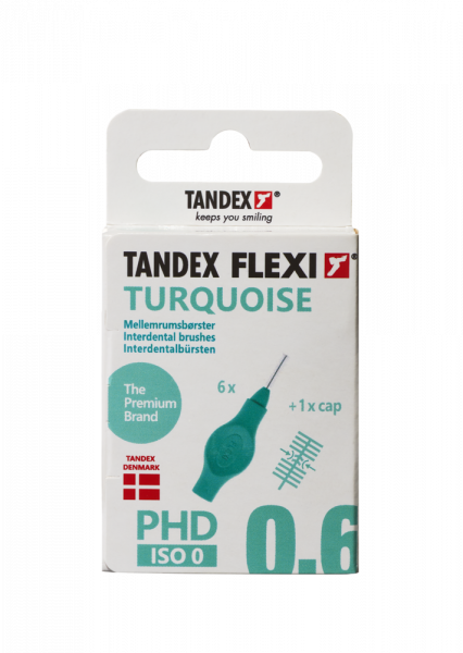 Tandex Flexi mezizubné kefky tyrkysové 0,35 mm, 6 ks