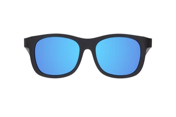 BABIATORS Polarized Navigator Jet Black, polarizačné zrkadlové slnečné okuliare, čierne, 3-5 rokov