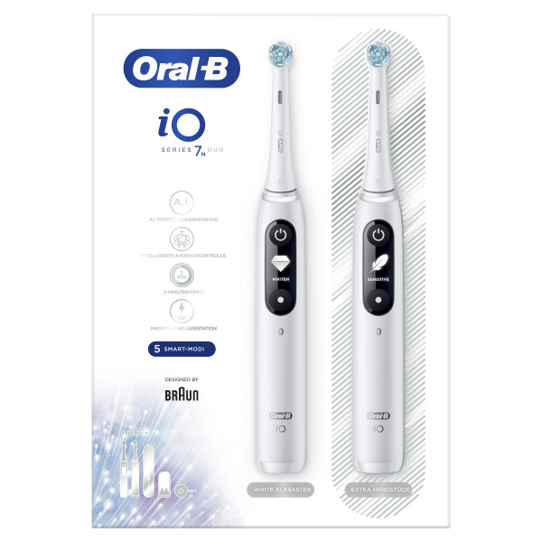 Oral-B iO Series 7N White Alabaster Duo elektrická kefka