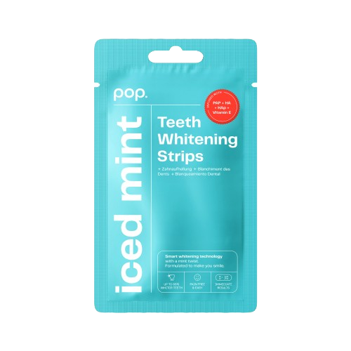 Pop Iced Mint Teeth Whitening Strips, bieliaci pásiky na zuby (7x2 ks)