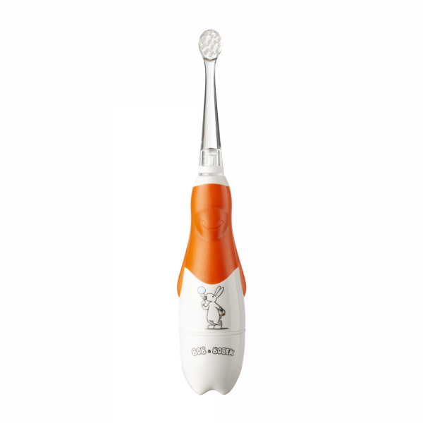 Bob a Bobek Baby sonická kefka oranžový s bublifukom, 0-5 rokov, v krabičce