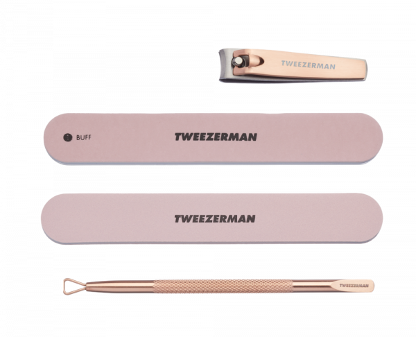 Tweezerman Rose Gold Manicure Set, Rose Gold súprava na manikúru
