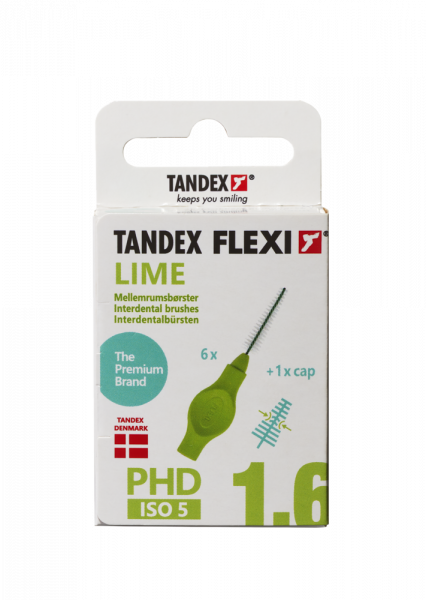 Tandex Flexi medzizubné kefky 0,80 mm zelené, 6 ks
