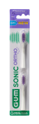GUM ORTHO SONIC Daily Refill, náhradné hlavice, 2 ks, blister, biele