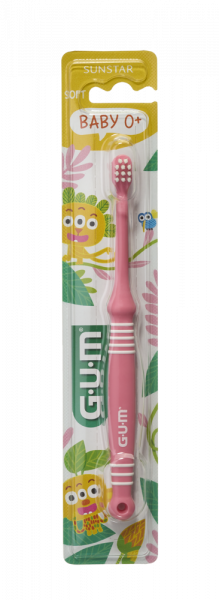 GUM Baby zubná kefka na čistenie prvých zúbkov (0-2 roky)