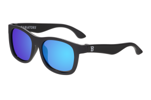 BABIATORS Polarized Navigator Jet Black, polarizačné zrkadlové slnečné okuliare, čierne, 3-5 rokov