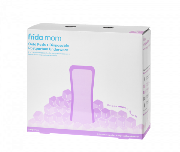 Frida Mom Ice Maxi chladiace absorbčné vložky 8 ks + jednorazové popôrodné nohavičky 2 ks