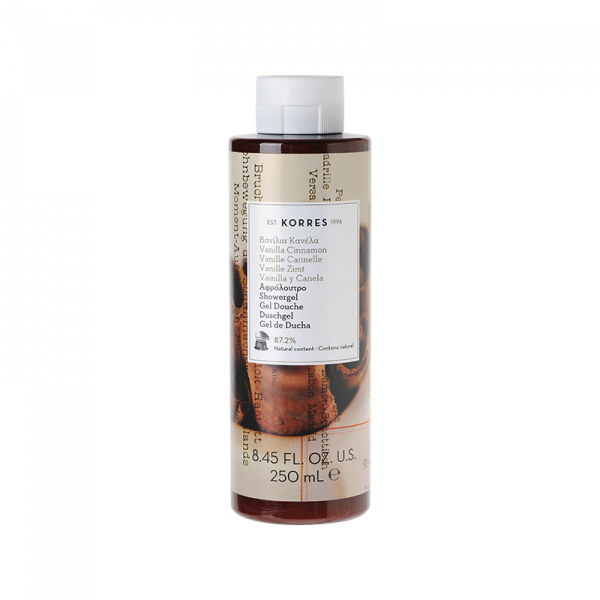 KORRES Showergel Vanilla Cinnamon sprchový gél s vanilkou a škoricou, 250 ml