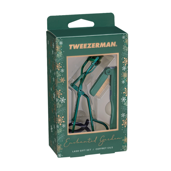 Tweezerman Enchanted Garden Lash Gift Set, limitovaná sada hrebienku a klieštičiek na riasy
