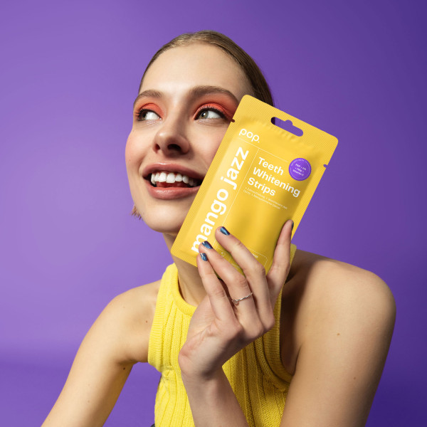 Pop Mango Jazz Teeth Whitening Strips, bieliaci pásiky na zuby (7x2 ks)