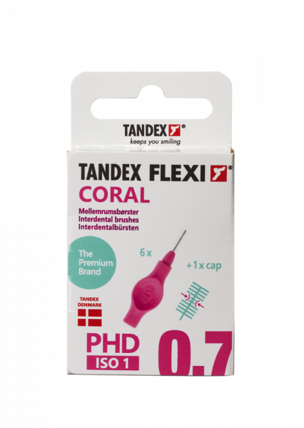 Tandex Flexi medzizubné kefky ružové, 0,40 mm, 6 ks