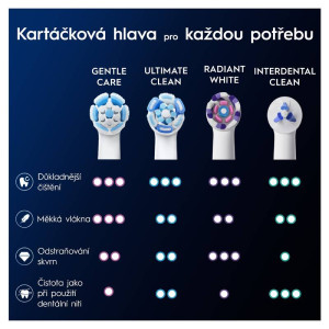 Oral-B iO Ultimate Clean Black náhradné hlavice, 4 ks