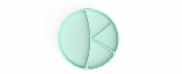 Everyday Baby silikónový tanier s prísavkou, zelený