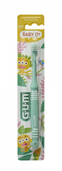 GUM Baby zubná kefka na čistenie prvých zúbkov (0-2 roky)