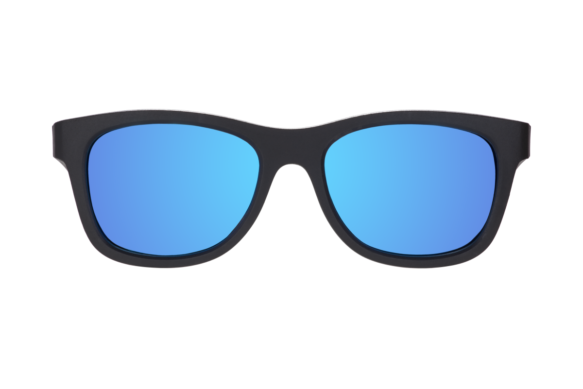 BABIATORS Polarized Navigator Jet Black, polarizačné slnečné zrkadlové okuliare, čierne, 6+