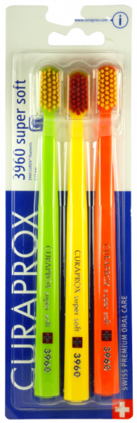 Curaprox CS 3960 zubné kefky, Super soft, 3 kusy