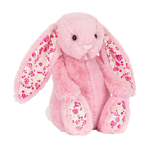 Jellycat Blushkin Blossom, kvetinový zajačik ružový